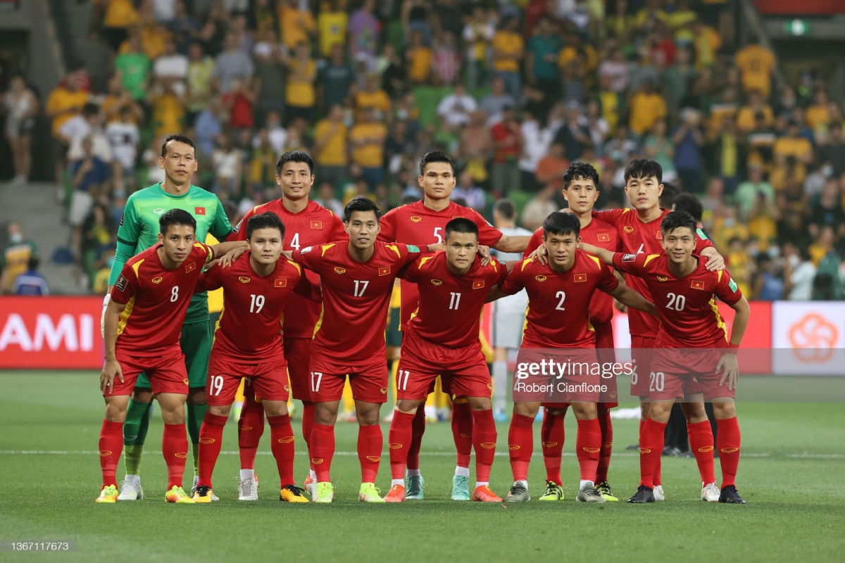 Đội hình ra sân của ĐT Việt Nam (Ảnh: Getty).
