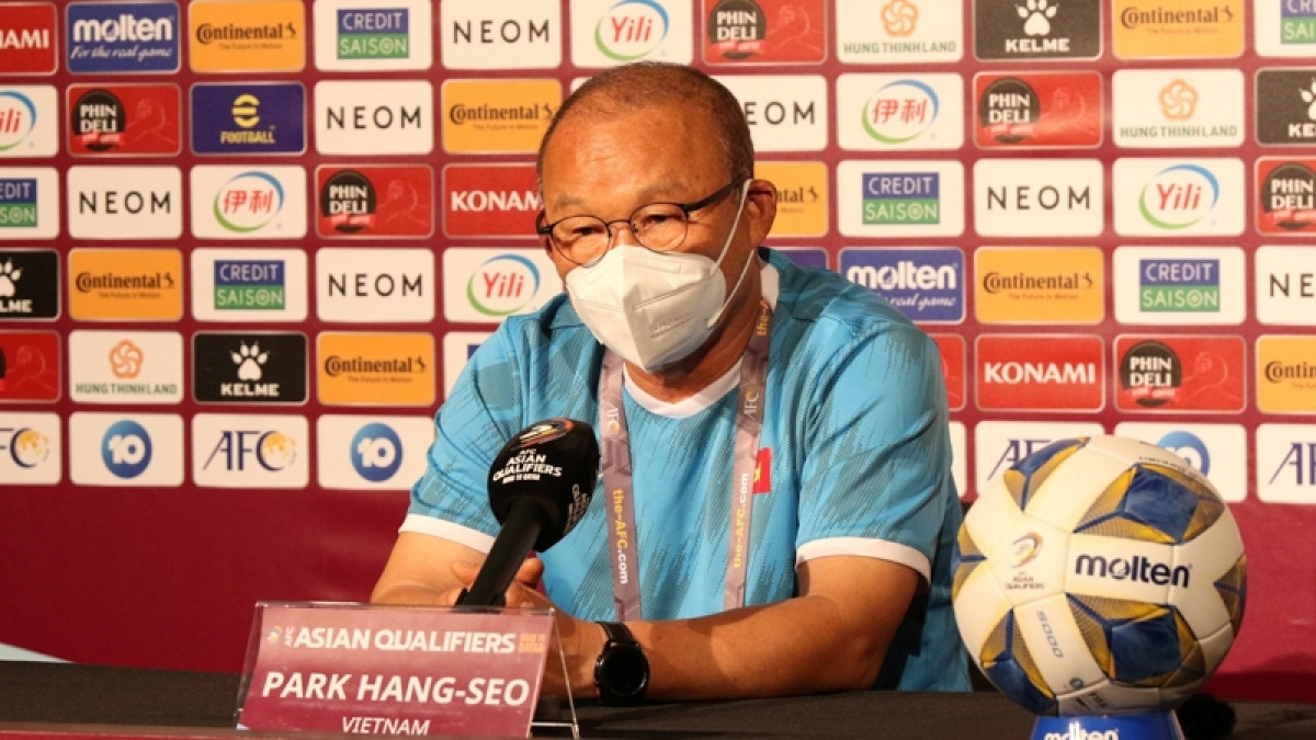 HLV Park Hang Seo tự tin trước trận đấu (Ảnh: VFF).