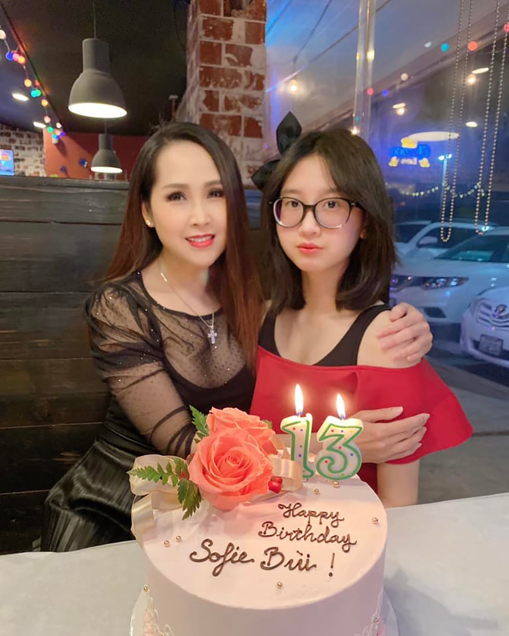 Con gái 13 tuổi xinh xắn, cao vượt trội của Minh Thư 'Gái nhảy' - 1