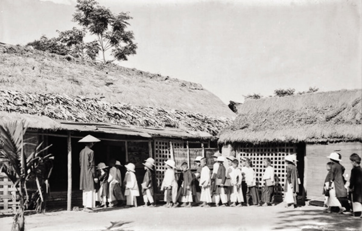 Trường Tiểu học Đại Lâm, Bắc Ninh thập niên 1920. (Ảnh tư liệu)