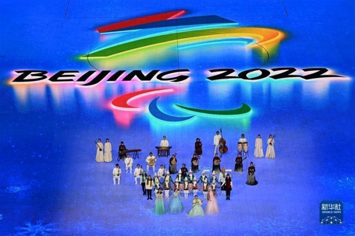 Paralympic mùa Đông 2022 khai mạc tại Bắc Kinh. (Ảnh: Tân Hoa xã)