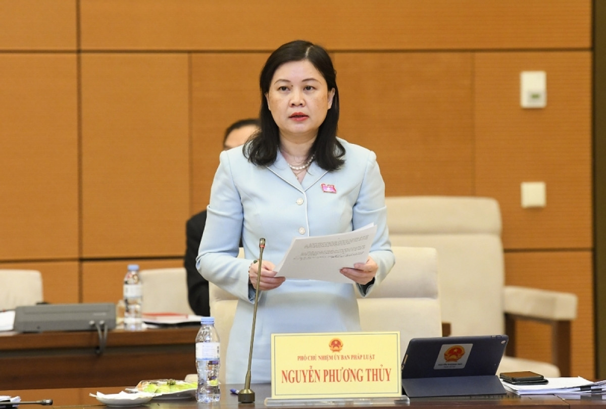 Bà Nguyễn Phương Thủy, Phó Chủ nhiệm Ủy ban Pháp luật của Quốc hội.