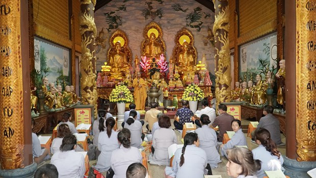 Lễ cầu siêu tại Lào tưởng nhớ các anh hùng liệt sỹ hy sinh tại đảo Gạc Ma - ảnh 1