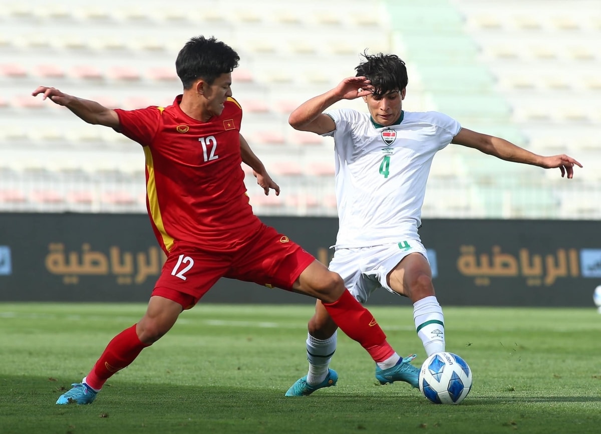 U23 Việt Nam chơi chắc chắn nhưng thiếu đột biến trong trận ra quân. (Ảnh: LĐBĐ Iraq)