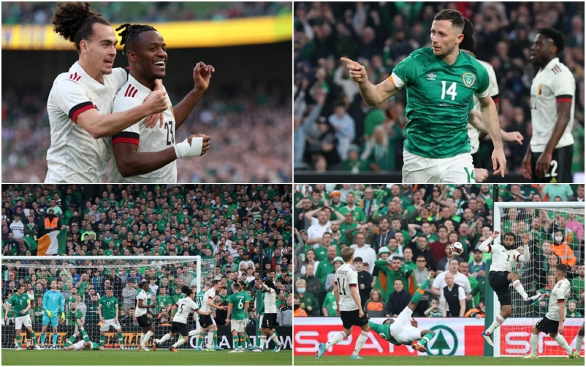 Ireland và Bỉ có màn rượt đuổi tỷ số kịch tính trên sân Aviva. (Ảnh: Reuters)