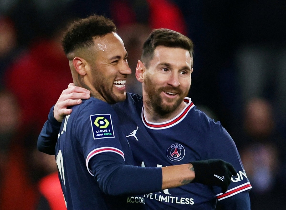 Neymar và Messi cùng nhau ghi bàn ở trận đấu này (Ảnh: Reuters).