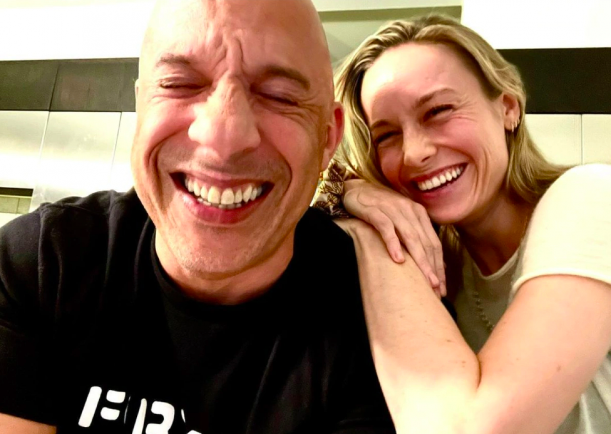 Vin Diesel chia sẻ ảnh chụp với Brie Larson.