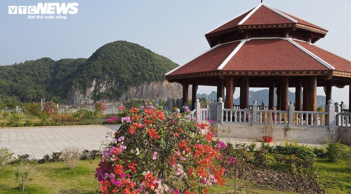 Khu vọng cảnh được trồng các loại cây phù hợp với thổ nhưỡng và khí hậu đảo Cát Bà tạo khuôn viên cảnh quan phục vụ du khách.