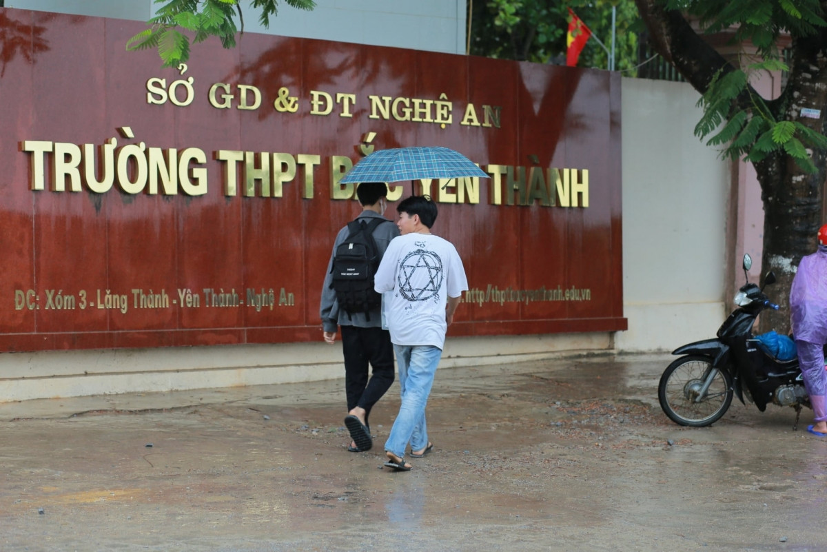 Trường THPT Bắc Yên Thành nơi xảy ra sự việc.