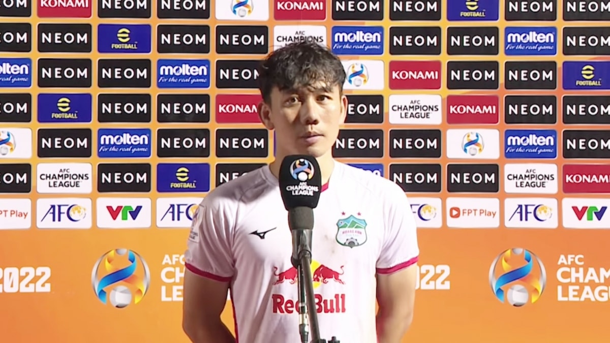 Minh Vương cảm ơn người hâm mộ sau chiến dịch AFC Champions League 2022.