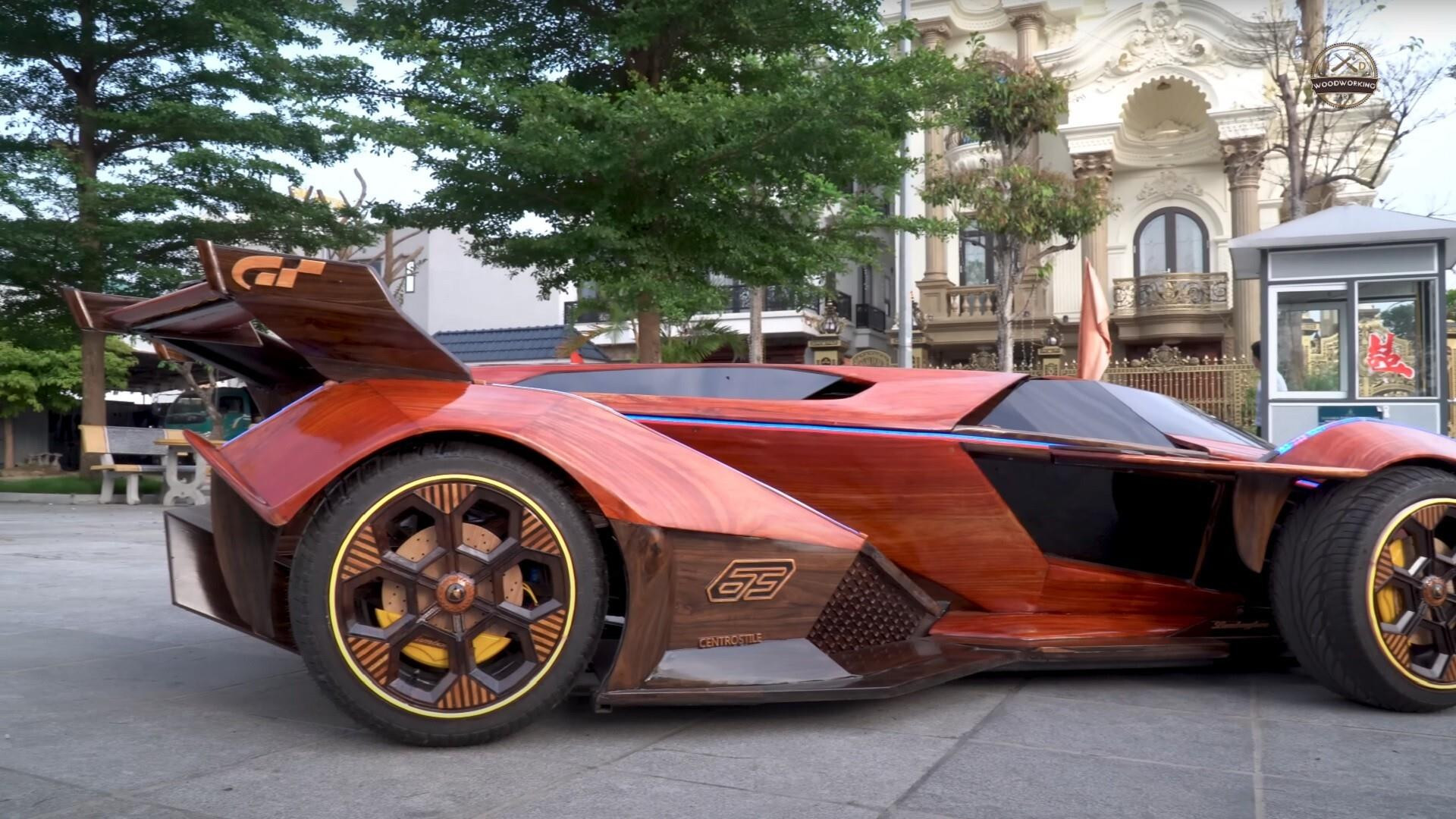Ngắm Lamborghini Vision GT bằng gỗ của thợ Việt trên báo ngoại