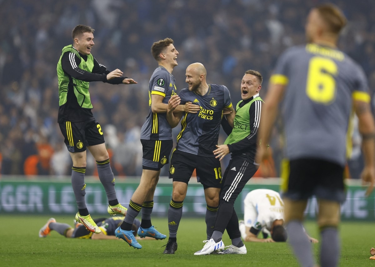 Feyenoord vượt qua Marseille để trở thành đối thủ của AS Roma. (Ảnh: Getty)