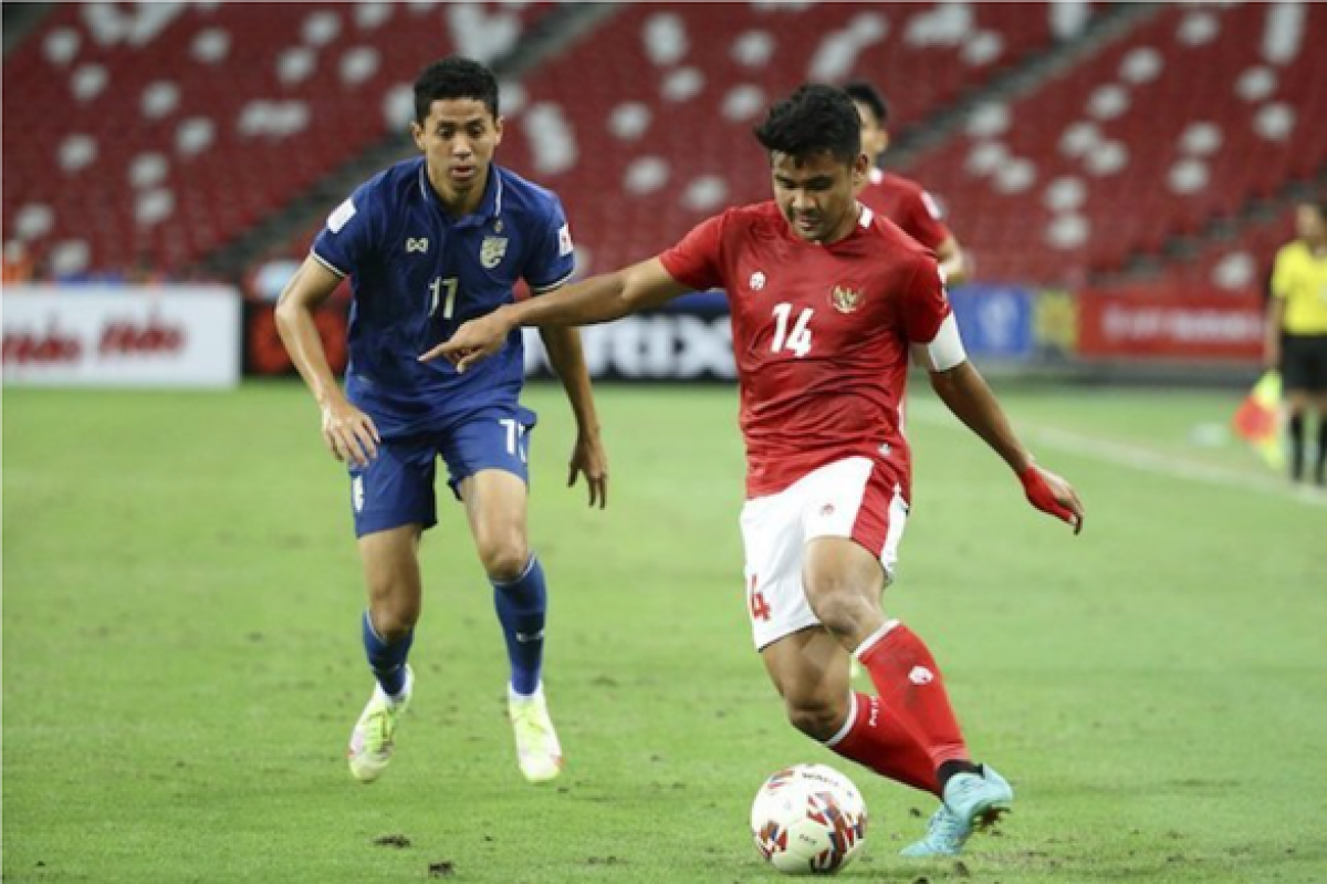 Asnawi Mangkualam (phải) là cầu thủ quan trọng của U23 Indonesia - Ảnh: AP