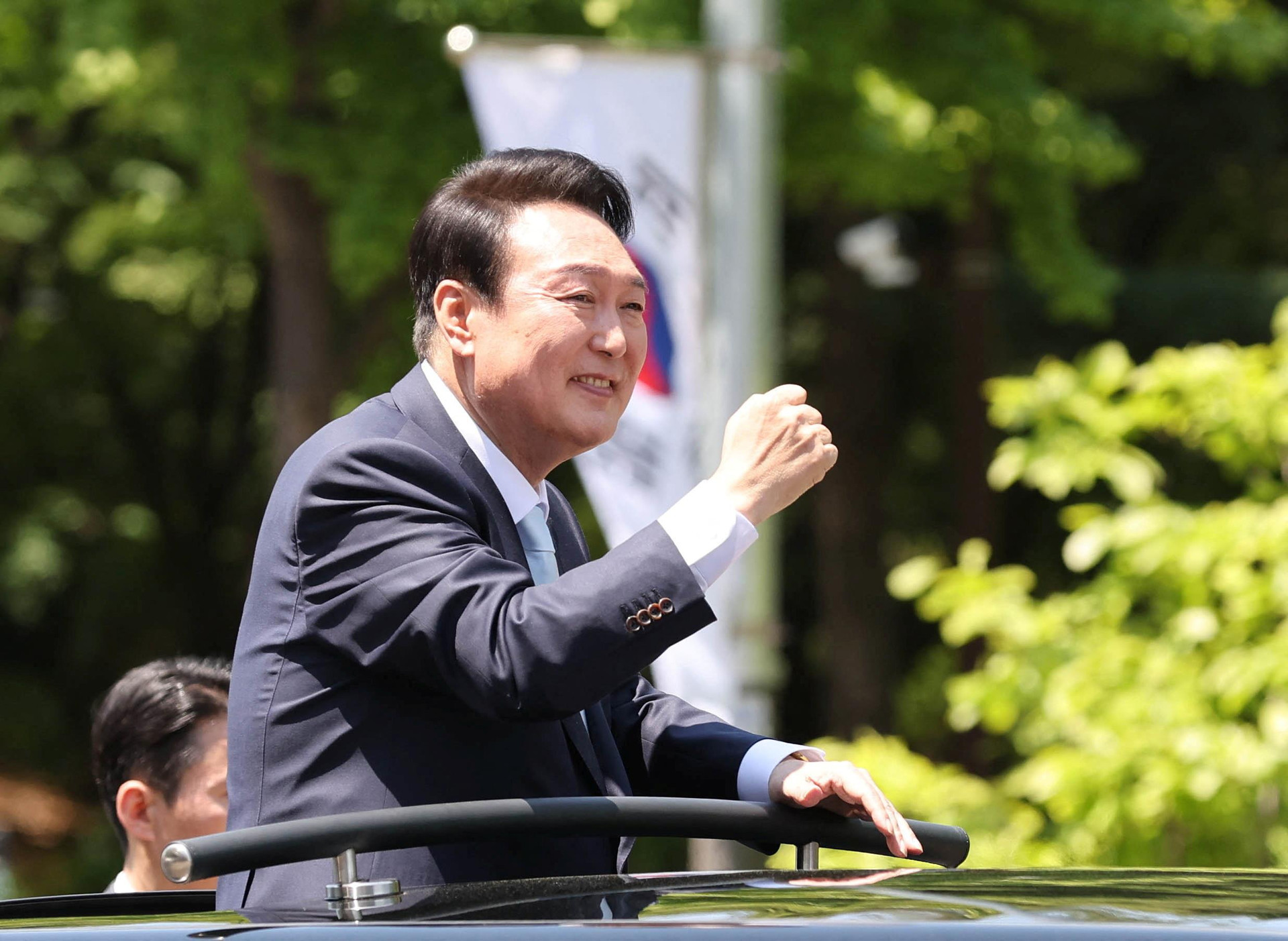 Tổng thống Hàn Quốc kêu gọi Triều Tiên từ bỏ vũ khí hạt nhân lấy lợi ích kinh tế - 1