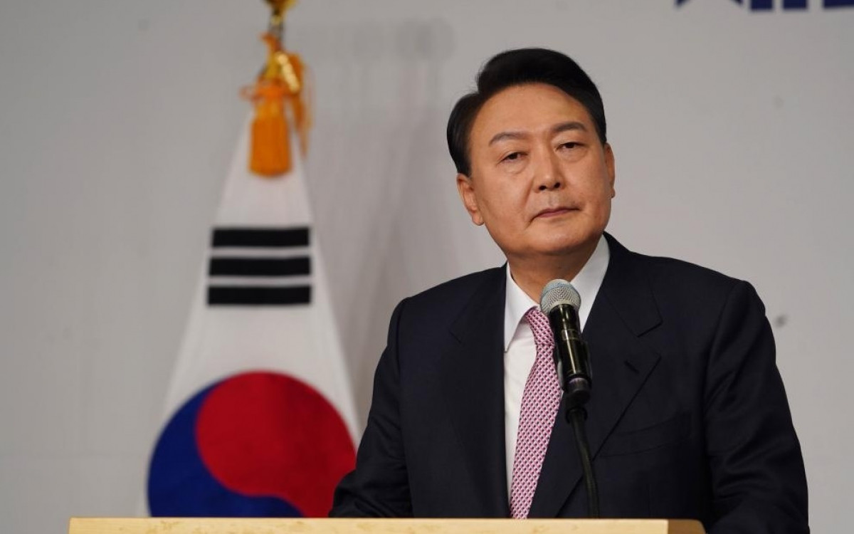 Tân Tổng thống Hàn Quốc Yoon Suk-yeol. Ảnh: Tân Hoa xã.
