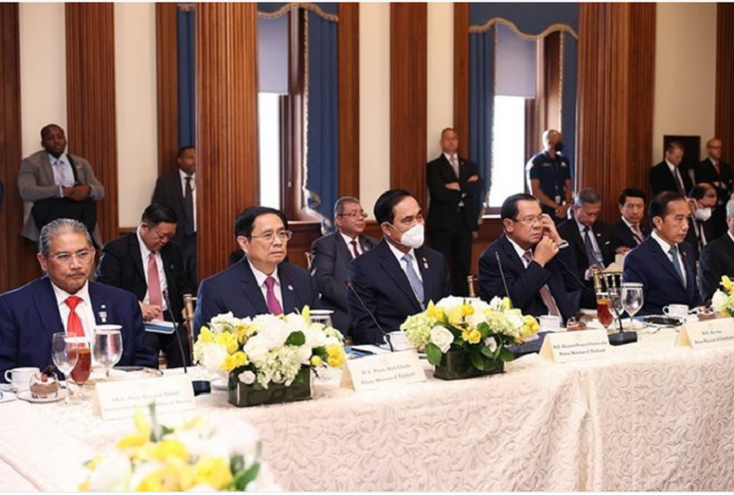 Thủ tướng Phạm Minh Chính đề nghị Mỹ và ASEAN hợp tác đảm bảo an ninh Biển Đông - 1
