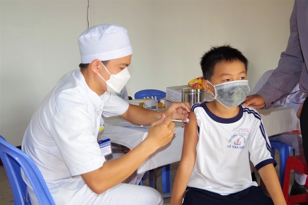 Việt Nam hiện chưa ghi nhận phản ứng nghiêm trọng sau tiêm trong nhóm trẻ từ 5-dưới 12 tuổi.