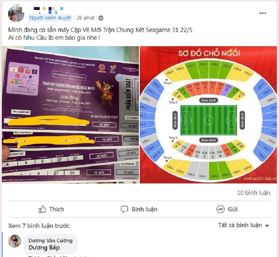 Vé xem U23 Việt Nam bị hét giá 'trên trời', ban tổ chức SEA Games nói gì? - 1
