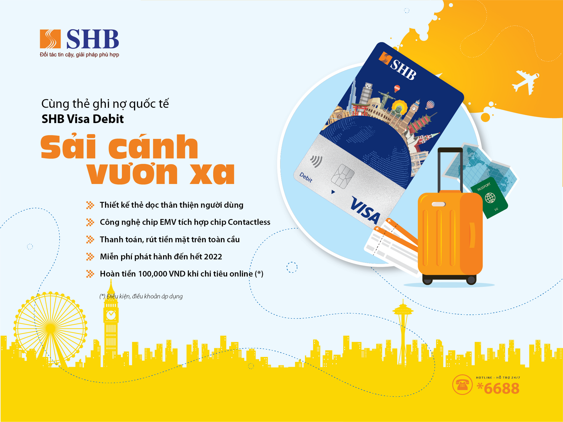 Ngập tràn ưu đãi nhân dịp thẻ ghi nợ quốc tế SHB Visa Debit ra mắt diện mạo mới - 1