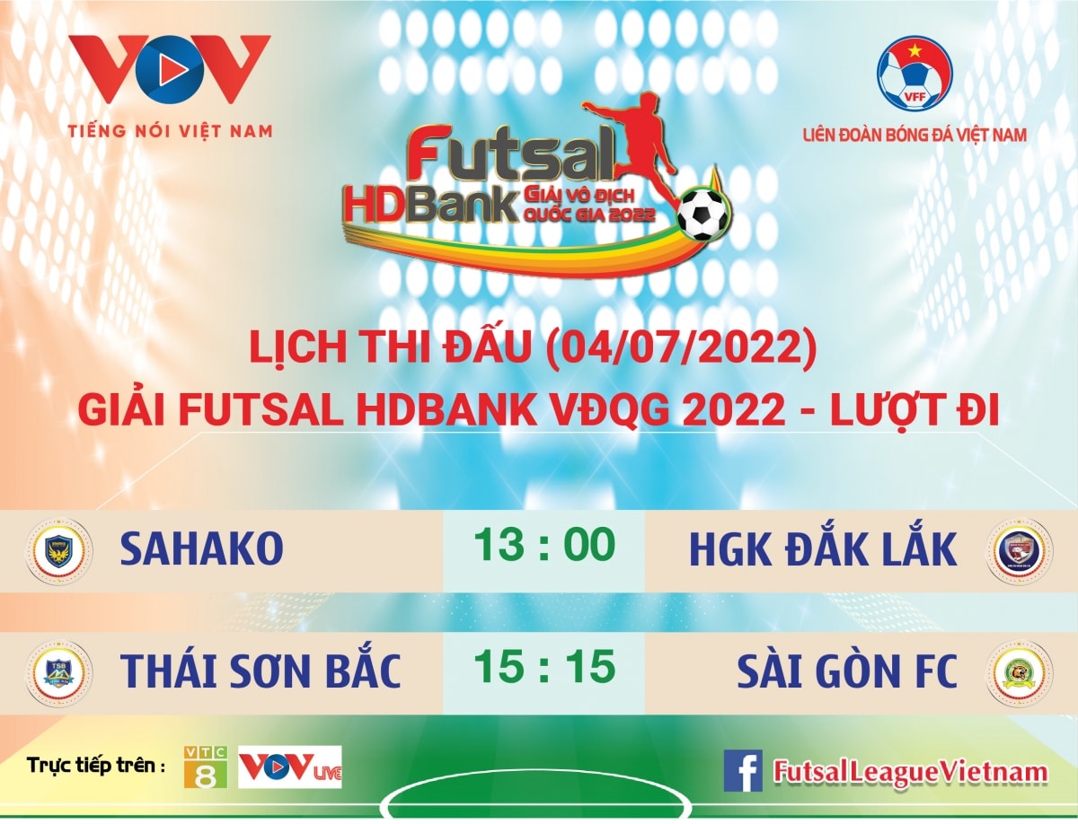 lịch thi đấu futsal hdbank vĐqg 2022 ngày 4 7 hình ảnh 1 lich thi dau futsal hdbank vDqg 2022 ngay 4 7 hinh anh 1
