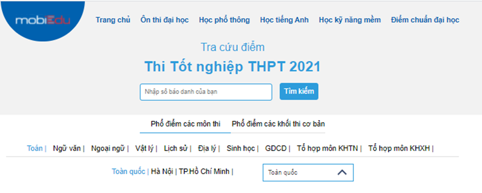 Tra cứu đáp án và điểm thi tốt nghiệp THPT 2022 nhanh nhất tại mobiEdu - 2