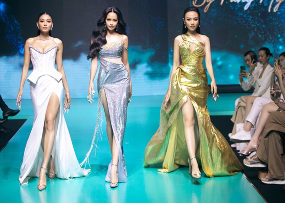 Top 3 Hoa hậu Hoàn vũ Việt Nam 2022 đọ thần thái khi cùng diễn vedette - 2