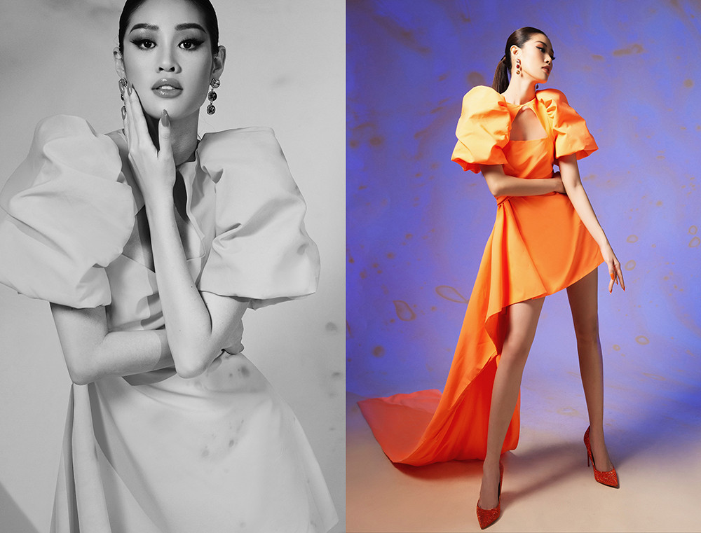 Hoa hậu Khánh Vân gợi cảm khi biến hoá với sắc màu  - 5