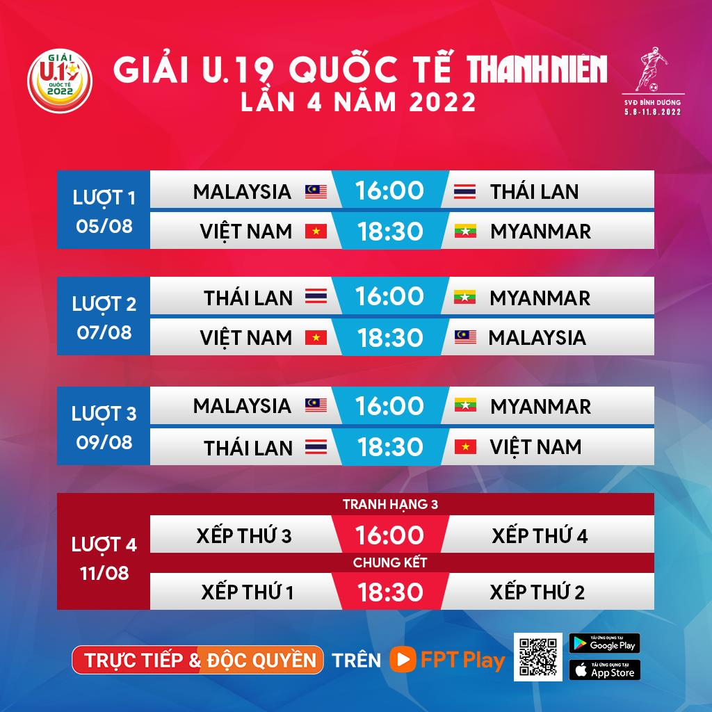 Tận hưởng trọn vẹn giải đấu U19 Quốc tế Thanh niên 2022 trên FPT Play - 2