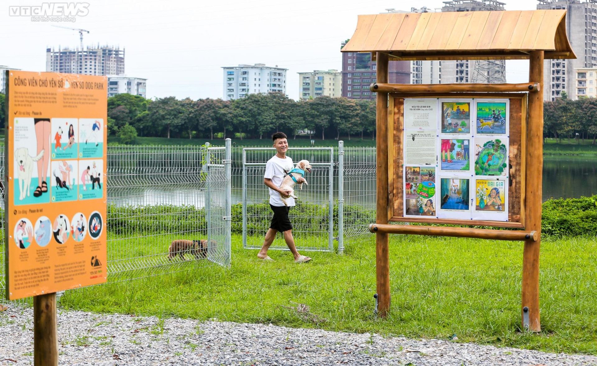 Công viên dành cho chó đầu tiên tại Hà Nội, mỗi ngày đón hơn 100 lượt thú cưng - 1