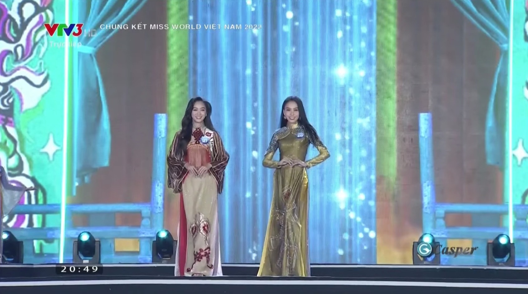Trực tiếp Chung kết Miss World Vietnam 2022: Top 37 trình diễn áo dài - 4