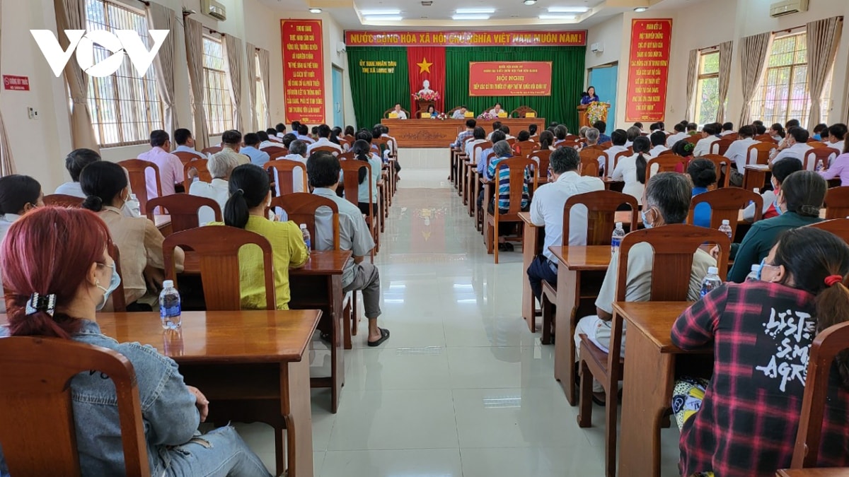 phó chủ tịch quốc hội trần thanh mẫn tiếp xúc cử tri hậu giang hình ảnh 1 pho chu tich quoc hoi tran thanh man tiep xuc cu tri hau giang hinh anh 1