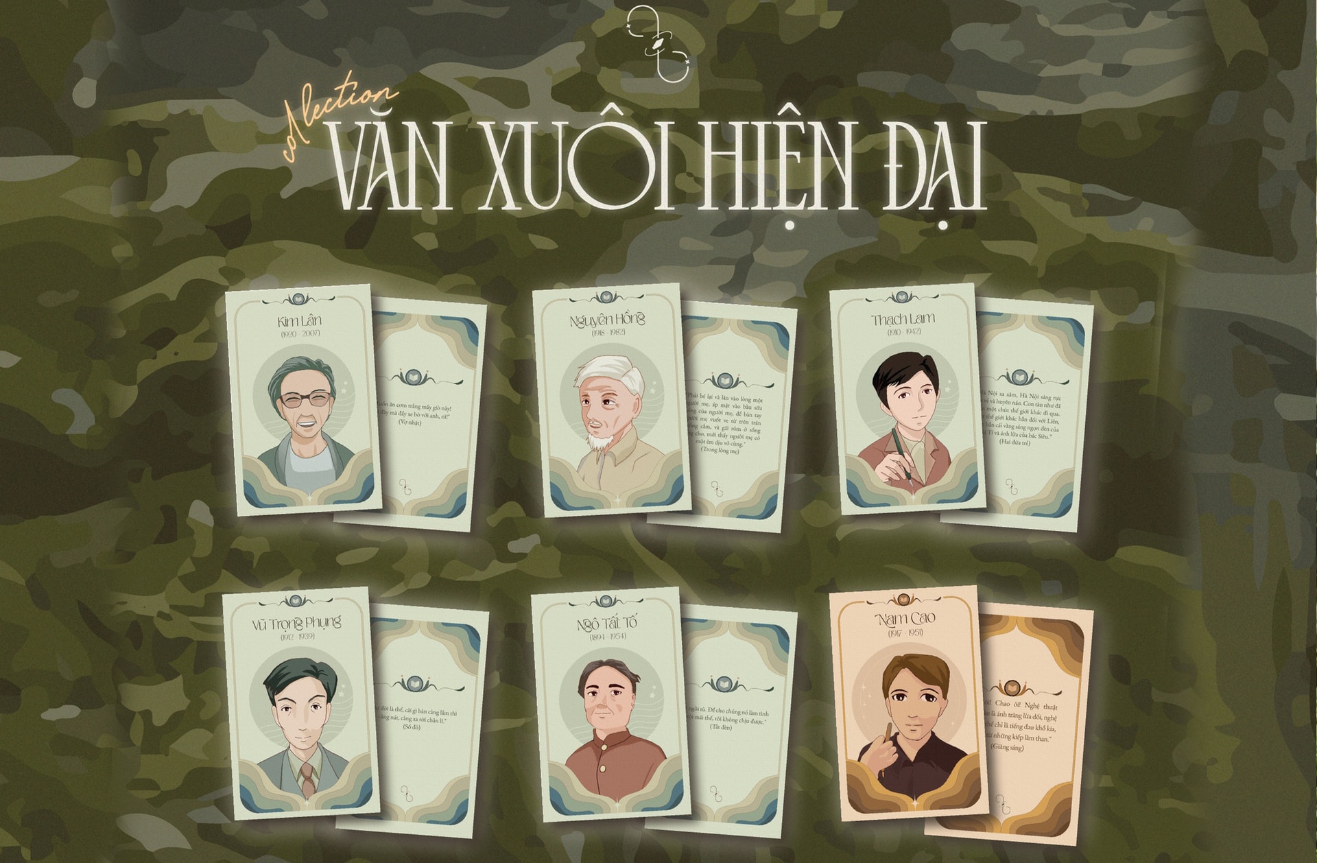 Loạt thẻ bo góc về tác giả văn học Việt Nam của nhóm bạn trẻ 10x gây bão mạng - 2