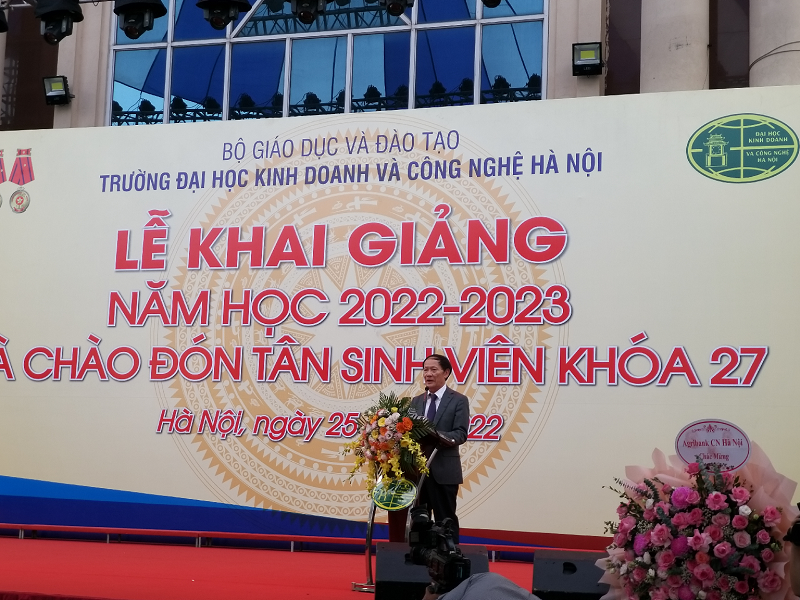 Trường Đại học Kinh doanh và Công nghệ Hà Nội khai giảng năm học mới 2022-2023 - 1
