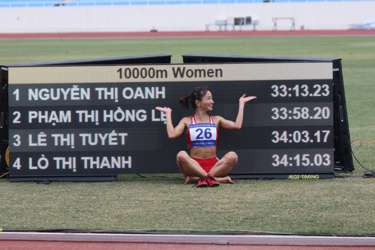 nguyen thi oanh pha sau ky luc quoc gia, tiem can ky luc sea games chay 10.000m hinh anh 2