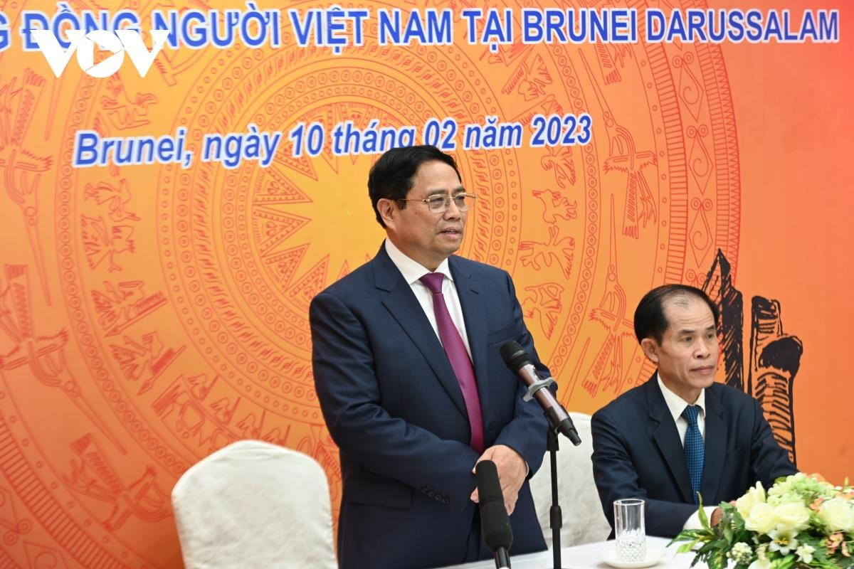 Thủ tướng gặp gỡ cán bộ, nhân viên ĐSQ và đại diện cộng đồng người Việt ở Brunei - 3