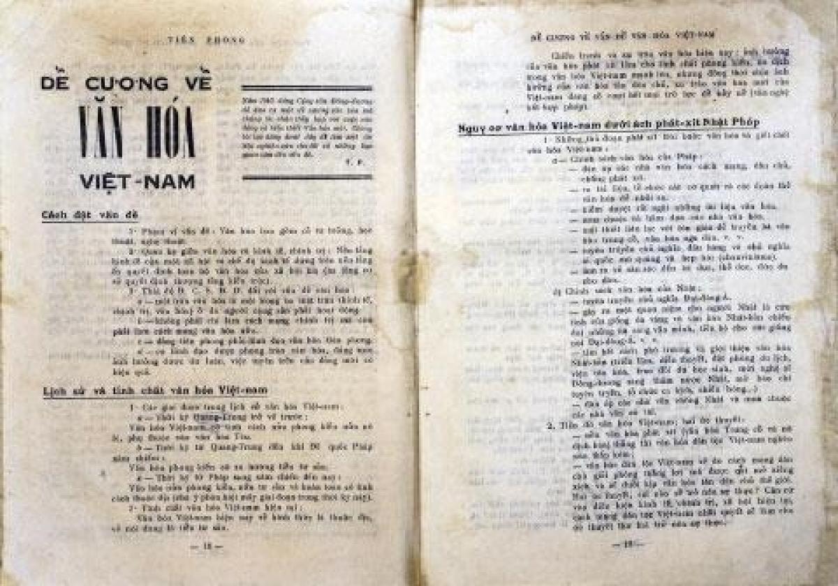 Phim tài liệu kỷ niệm 80 năm Đề cương về văn hoá Việt Nam - 1