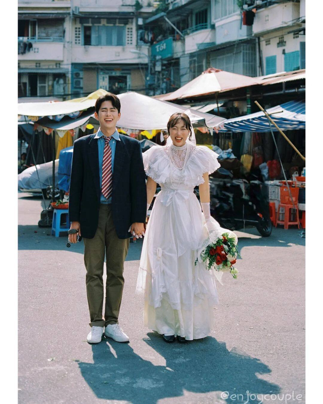 Diễn viên Hàn Quốc nổi tiếng gây sốt với bộ ảnh cưới đẹp như mơ chụp ở Việt Nam - 3