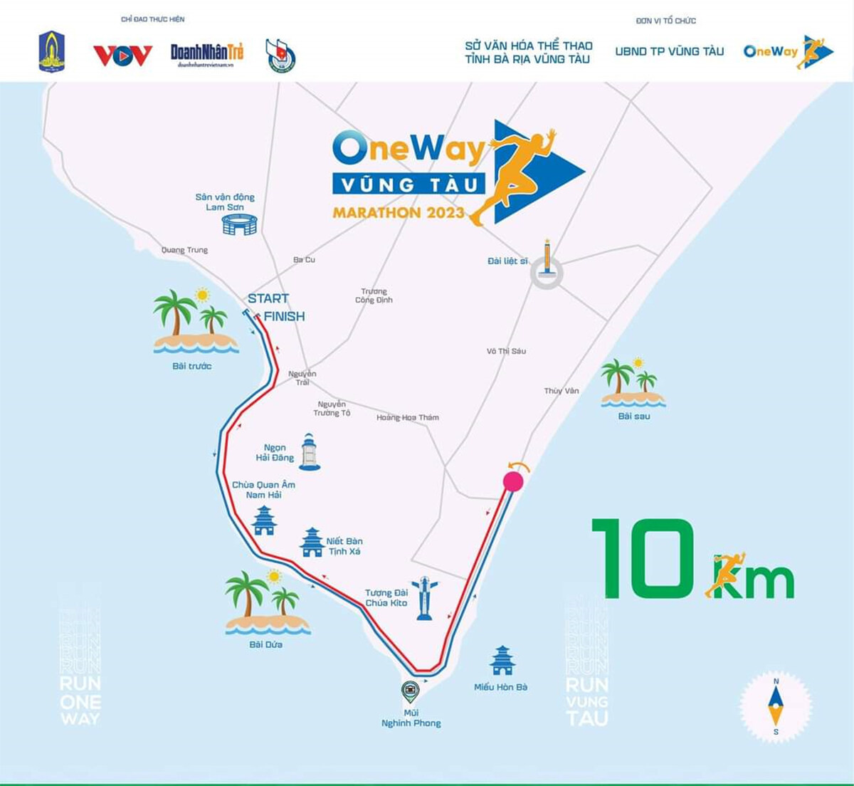 OneWay Marathon Vũng Tàu 2023: Chạy ngắm bình minh trên đường hoa giấy tuyệt đẹp - 3