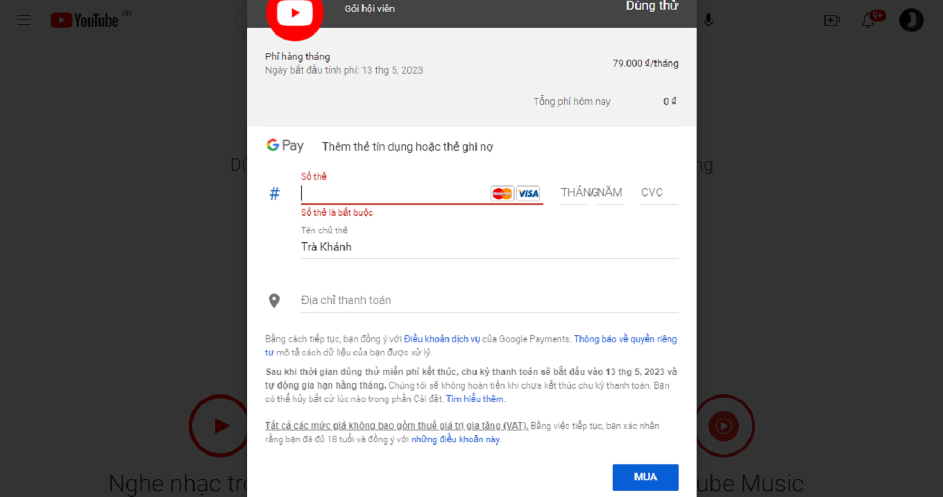 Cách đăng ký YouTube Premium tại Việt Nam - 1