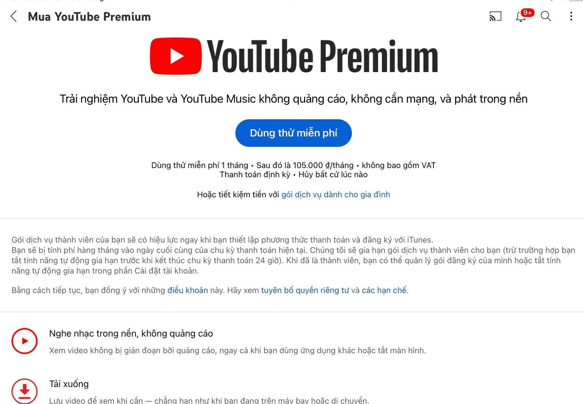 Cách đăng ký YouTube Premium tại Việt Nam - 3
