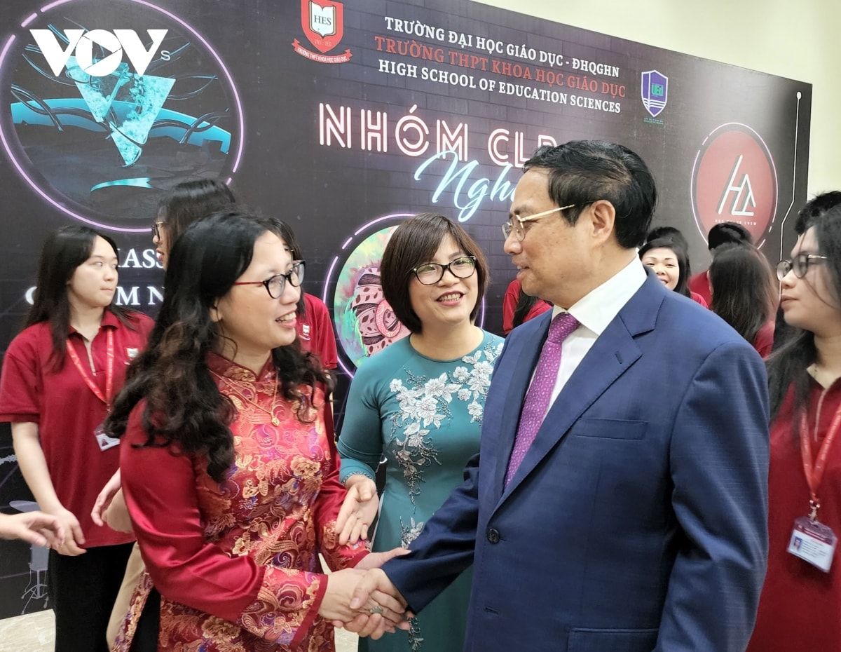 thủ tướng phạm minh chính thăm, làm việc tại Đại học quốc gia hà nội hình ảnh 1 thu tuong pham minh chinh tham, lam viec tai Dai hoc quoc gia ha noi hinh anh 1