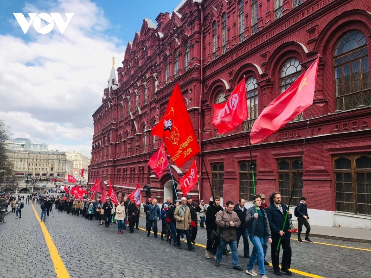 nước nga rợp trong sắc đỏ kỷ niệm 153 năm ngày sinh v.i.lenin hình ảnh 1 nuoc nga rop trong sac do ky niem 153 nam ngay sinh v.i.lenin hinh anh 1