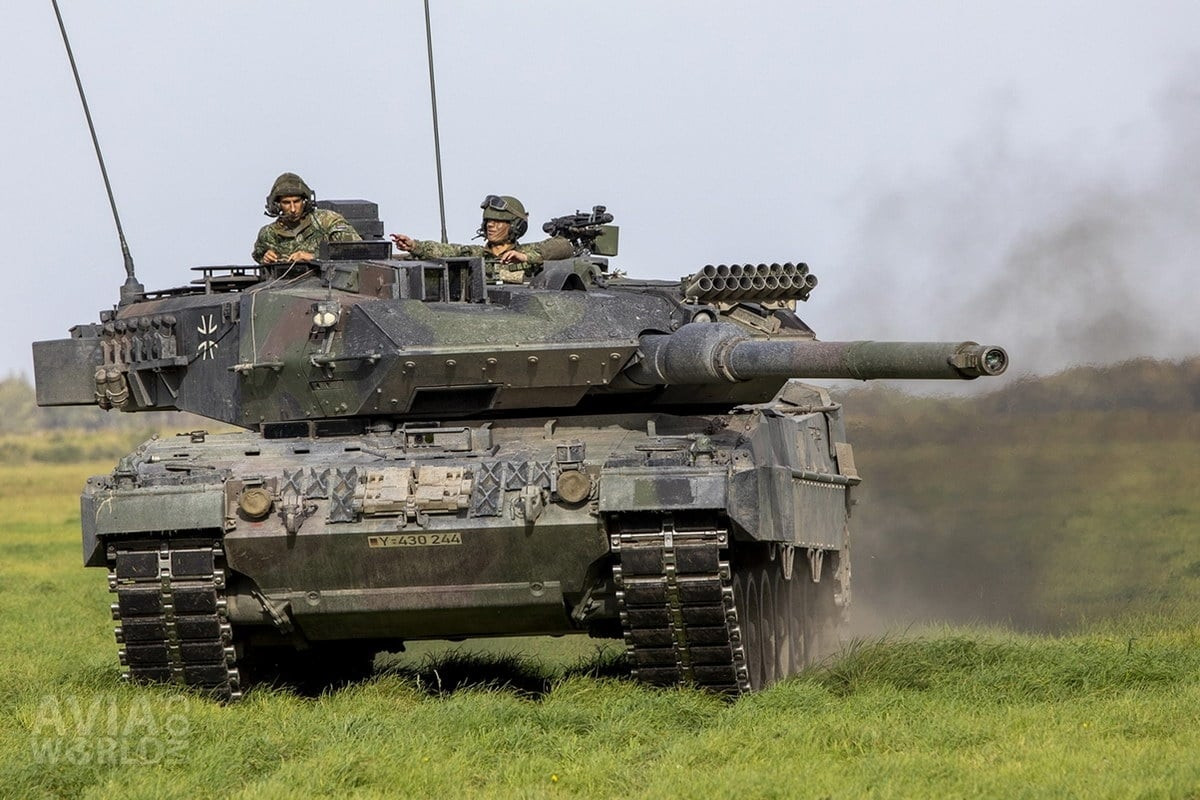 Xe tăng Leopard của Đức. (Ảnh: Avia World)