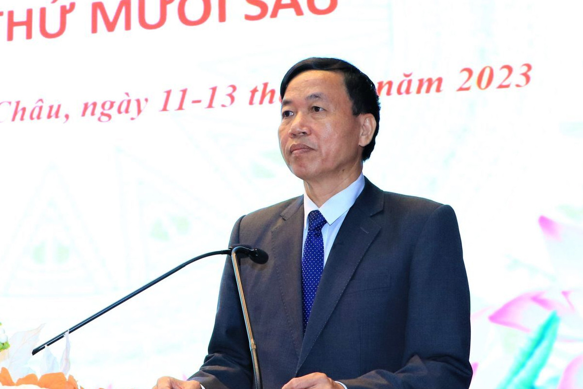 Chủ tịch UBND tỉnh Lai Châu Lê Văn Lương. (Ảnh: Cổng thông tin điện tử Lai Châu).