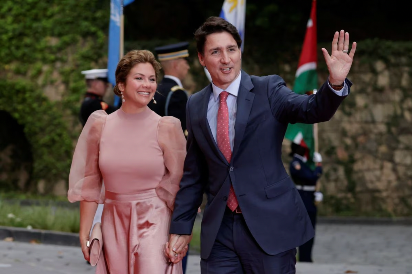 Thủ tướng Canada Justin Trudeau và phu nhân Sophie Gregoire Trudeau tại bữa tiệc bên lề Hội nghị thượng đỉnh châu Mỹ lần thứ IX tại Malibu, California, Mỹ. (Ảnh: Reuters)
