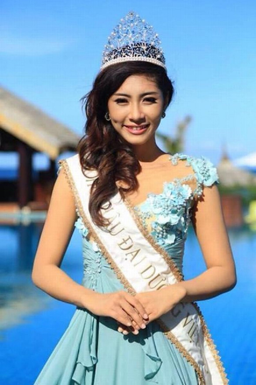 Đặng Thu Thảo đăng quang Hoa hậu Đại dương 2014.