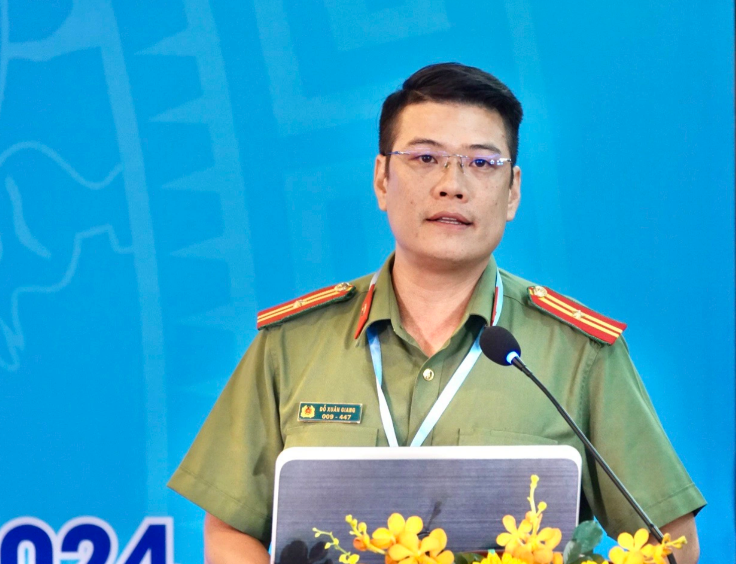 Ông Đỗ Xuân Giang (Cục An ninh chính trị nội bộ, Bộ Công an) cung cấp thông tin trong chiều 24/8.