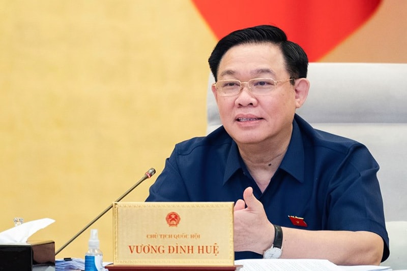 Chủ tịch Quốc hội Vương Đình Huệ.