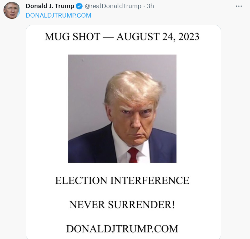 Ông Trump quay lại mạng xã hội X. (Ảnh chụp màn hình)