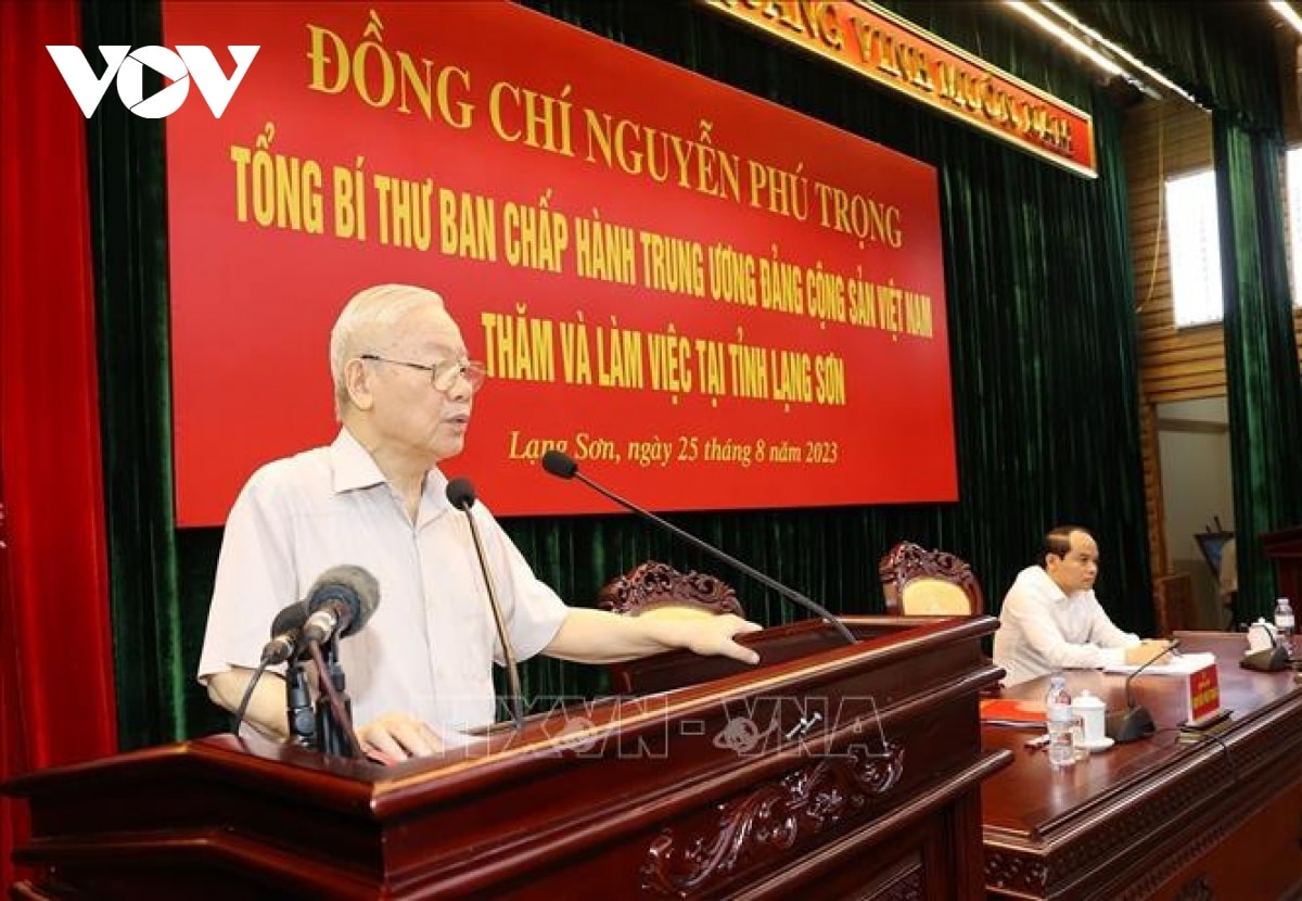 tổng bí thư đọc thơ Đường lên xứ lạng khi làm việc với lãnh đạo tỉnh lạng sơn hình ảnh 3 tong bi thu doc tho Duong len xu lang khi lam viec voi lanh dao tinh lang son hinh anh 3